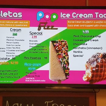 Pop Fizz - Pop fizz.  Dessert menu. - Ice Cream & Frozen Yogurt Near Me - Albuquerque, New Mexico