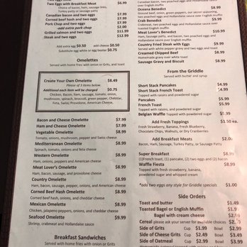Oceana Diner - Menu looks ok. Let's see what's the big hype... - Diners Near Me - Jacksonville, Florida