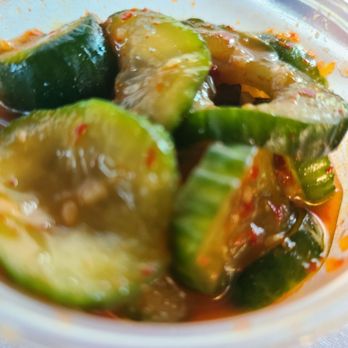 Something Asian - Korean Cucumber Salad.......not spicy but tasty. - Food Trucks Near Me - Pensacola, Florida