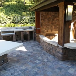 Marfil Marble - back yard paridise