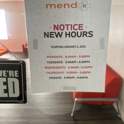 Mend Urgent Care - Service hours
