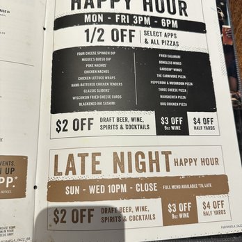 Yard House - Menu - New American Near Me - San Jose, California Yard House - Menu - New American Near Me - San Jose, California