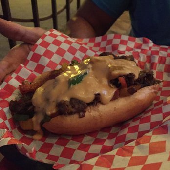 Flippers Tavern - Philly Cheesesteak Spinoff "Filthy Wizard" is what I think it was called. Yum. - Bars Near Me - Lubbock, Texas