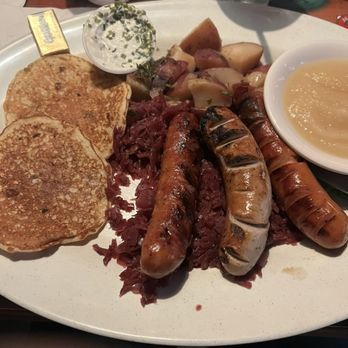 Kelly's Corner Tavern - German Sausage Platter. Delicious and generously portioned. - American Near Me - Neptune City, New Jersey