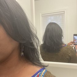 Black Swan Hair Salon - Hair blow dried straight