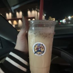 Coconut Egg Cream Milk Tea W/ Boba