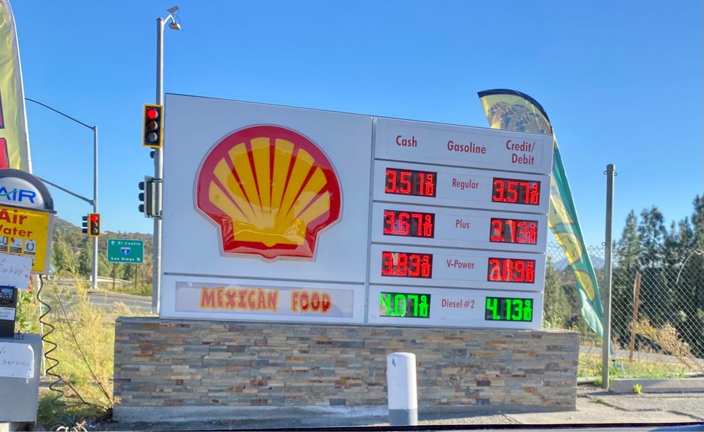 ALPINE SHELL Updated September 2024 1340 Tavern Rd, Alpine, California Gas Stations