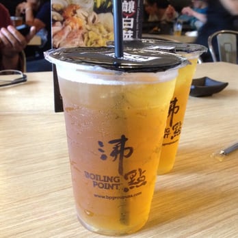 Boiling Point - Green tea that comes with lunch - Taiwanese Near Me - Chino Hills, California