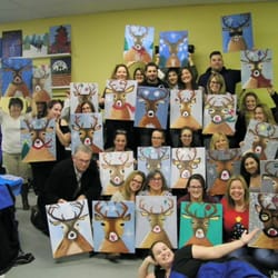 Paint The Town Studios - One Sight Foundation fundraiser, they were a great bunch of painters!