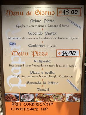 Menu photo 2 Papa Re Rome, RM Menu photo 2 Papa Re Rome, RM