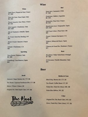 Menu photo 5 The Hoot Northport, ME Menu photo 5 The Hoot Northport, ME