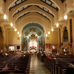 St Anselm R C Church - A view from the back before the congregation was all in.