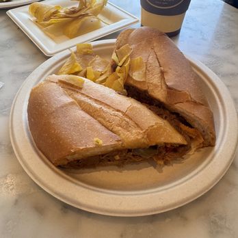 Porto's Bakery & Cafe - Ropa Vieja Sandwich (Cuban-Style Stewed Beef) - Bakeries Near Me - Burbank, California