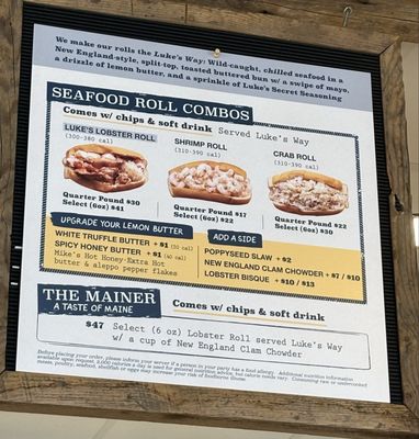 Menu photo 1 Luke's Lobster San Francisco, CA Menu photo 1 Luke's Lobster San Francisco, CA
