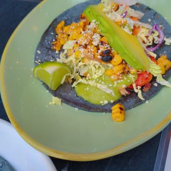 Off The Hook - A shrimp Street taco-- also on the happy hour menu! - Seafood Near Me - Los Alamitos, California