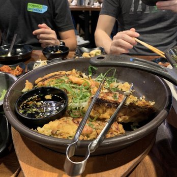 Maht Gaek - Seafood pancake - yummy! - Korean Near Me - Plano, Texas Maht Gaek - Seafood pancake - yummy! - Korean Near Me - Plano, Texas