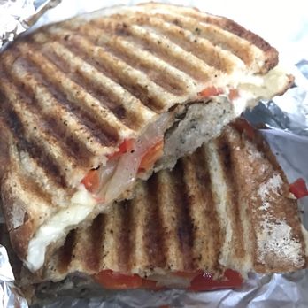 Paulie's - Principe panini: sausage, mozzarella, tomatoes - Sandwiches Near Me - Houston, Texas Paulie's - Principe panini: sausage, mozzarella, tomatoes - Sandwiches Near Me - Houston, Texas