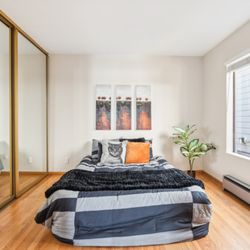 Brick + Timber - A bedroom that feels like a retreat--space, comfort, and style combined