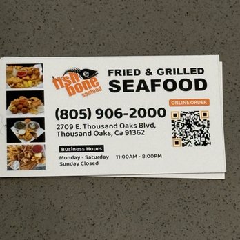Fishbone Seafood - Seafood Near Me - Thousand Oaks, California