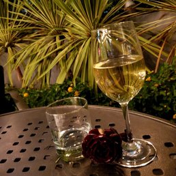 Tasty wine at the patio Tasty wine at the patio