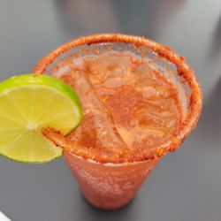 Tacos Los Cholos - Anaheim - Michelada