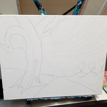 Wine & Design - Sketch on the canvas to get you started - Art Classes Near Me - Fayetteville, North Carolina Wine & Design - Sketch on the canvas to get you started - Art Classes Near Me - Fayetteville, North Carolina