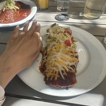 Sweetwater Harvest Kitchen - Wet Smothered VEGAN Breakfast Burrito (VG) - Breakfast & Brunch Near Me - Santa Fe, New Mexico