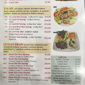 Golden Pho - Menu - Vietnamese Near Me - Sewell, New Jersey