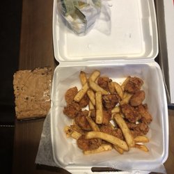Griswold's Country Store - These French fries are the best fries I've ever had + you can definitely tell the chicken is REAL chickenI also got my fav dessert:blondie