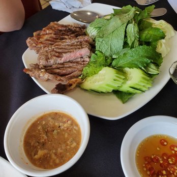 Thai Orchid - Grill beef with sauce - Thai Near Me - Houston, Texas Thai Orchid - Grill beef with sauce - Thai Near Me - Houston, Texas