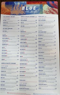 Menu photo 2 Blue Sushi Sake Grill Denver, CO Menu photo 2 Blue Sushi Sake Grill Denver, CO