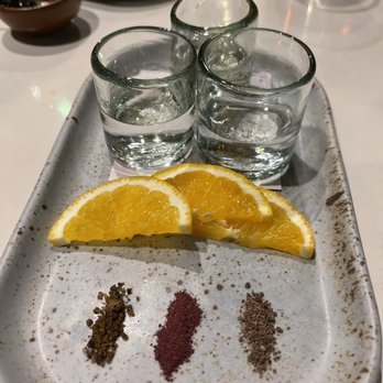 Suerte - Tequila flight (half off on Mondays! ) - Mexican Near Me - Austin, Texas Suerte - Tequila flight (half off on Mondays! ) - Mexican Near Me - Austin, Texas