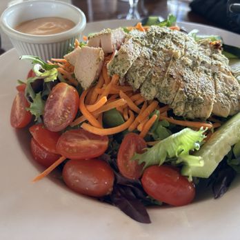 The Wall Bar & Grill - The Wall Salad with pesto chicken - Bars Near Me - Kirkwood, California The Wall Bar & Grill - The Wall Salad with pesto chicken - Bars Near Me - Kirkwood, California