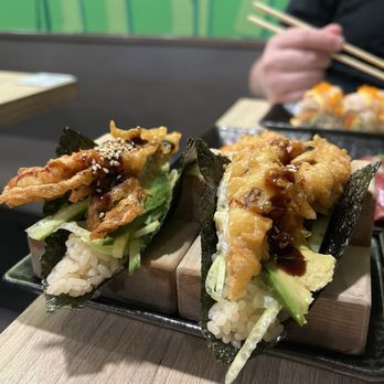 Yuubi Sushi - Spider Hand Roll (2 pcs) - Sushi Bars Near Me - Beaverton, Oregon Yuubi Sushi - Spider Hand Roll (2 pcs) - Sushi Bars Near Me - Beaverton, Oregon