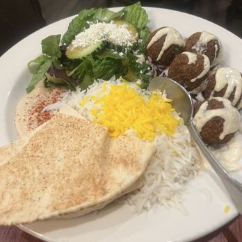 Pom & Olive - Falafel Platter - Mediterranean Near Me - Costa Mesa, California
