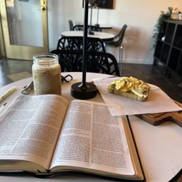 Great place to study/devotions (March '25). With a LAND OF MILK & HONEY - Honey Latte and AVOCADO TOAST Great place to study/devotions (March '25). With a LAND OF MILK & HONEY - Honey Latte and AVOCADO TOAST