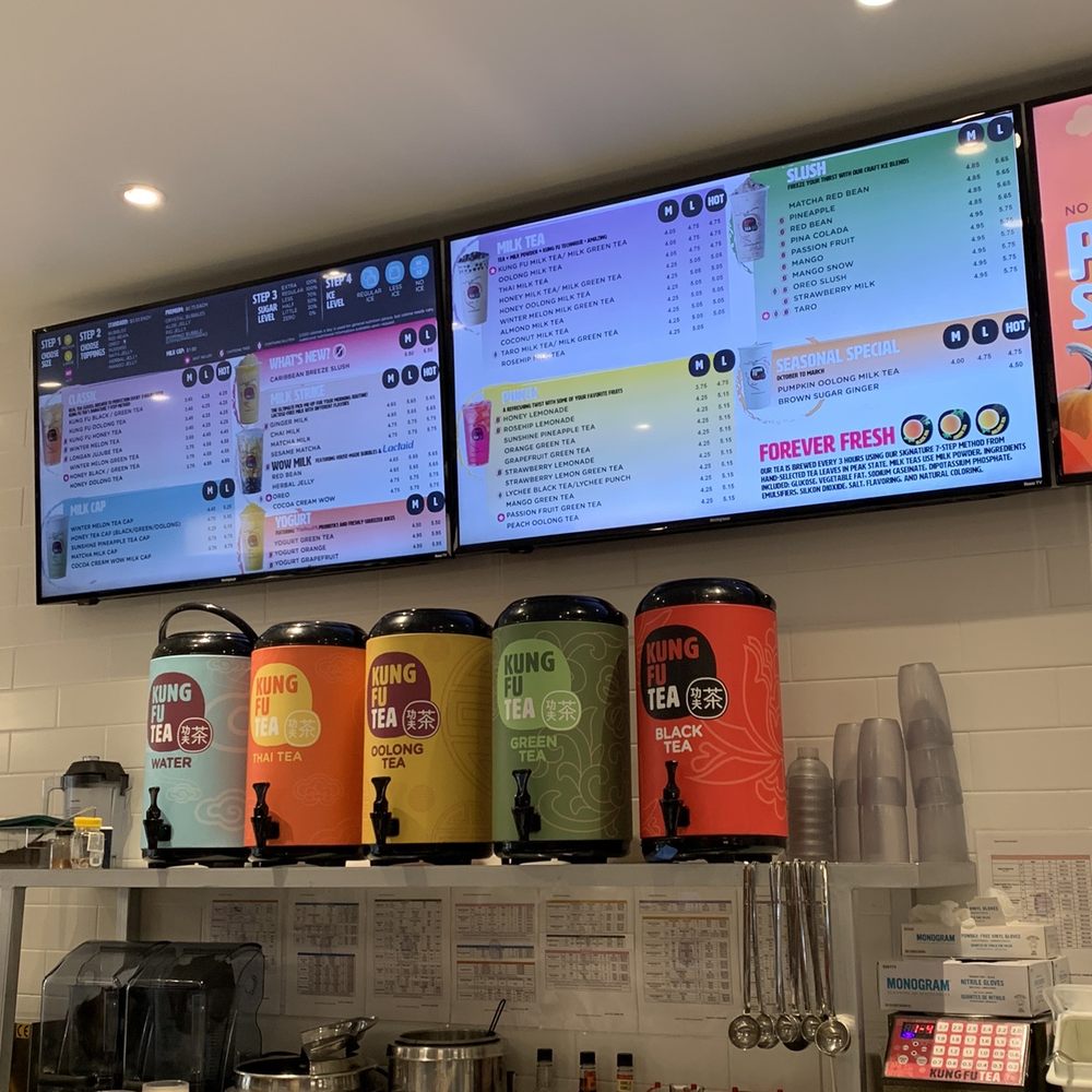 Bowls & Bubbles - the menus of a coffee shop - Bubble Tea Near Me - Savannah, Georgia