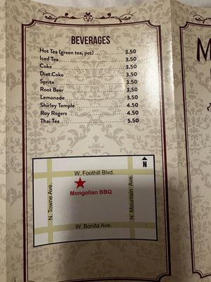 Menu photo 3 Mongolian Barbeque Claremont, CA