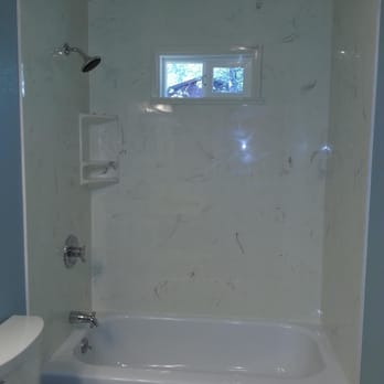 Heritage Plumbing - New window and Cultured Marble Tub Shower surround. - Plumbing Near Me Heritage Plumbing - New window and Cultured Marble Tub Shower surround. - Plumbing Near Me