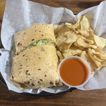 Elsie's - Chicken wrap with side of Buffalo sauce - American Near Me - Caledonia, Minnesota