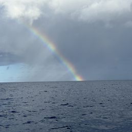 Rainbow before dive Rainbow before dive