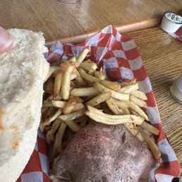 Beef on Weck with fries Beef on Weck with fries