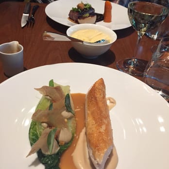 Dinner by Heston Blumenthal - The Chicken and Lettuces (foreground) and the Beef Short Rib - Australian Near Me - Southbank, VIC