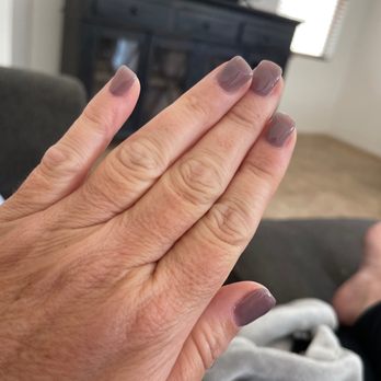True Touch Nails Spa - Manicure dip. - Nail Salons Near Me - Corona, California