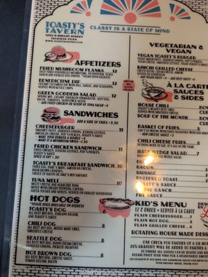 Menu photo 3 Toasty's Tavern Louisville, KY