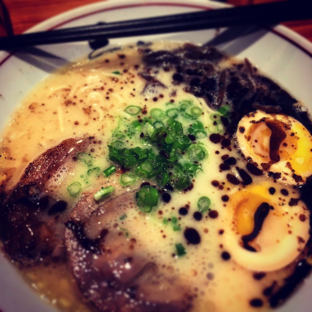Sansotei Ramen - Tonkotsu Black...Excellent broth! - Japanese Near Me - Markham, Ontario Sansotei Ramen - Tonkotsu Black...Excellent broth! - Japanese Near Me - Markham, Ontario