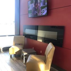 Wendy's - Seating near the fireplace