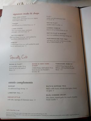 Menu photo 5 Ruth's Chris Steak House Cincinnati, OH Menu photo 5 Ruth's Chris Steak House Cincinnati, OH
