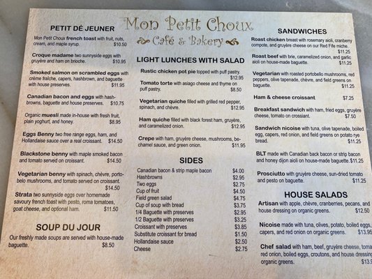Menu photo 3 Mon Petit Choux Nanaimo, BC