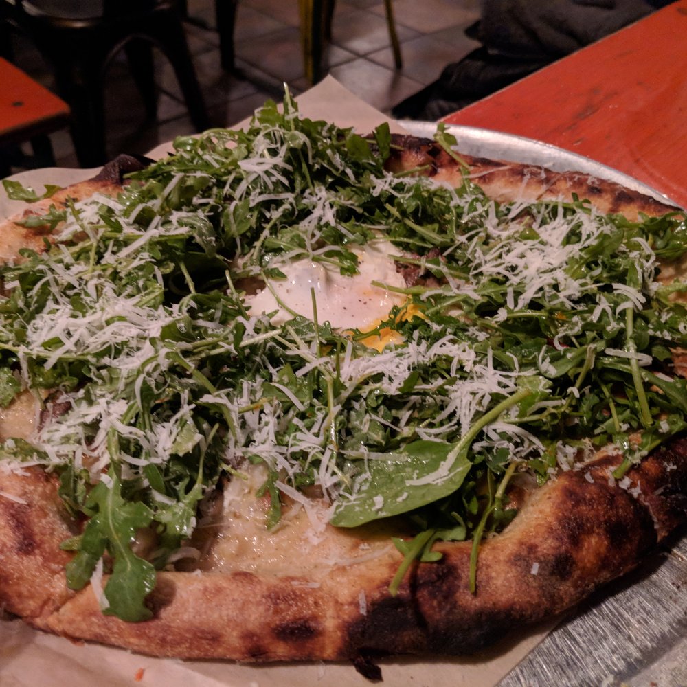 PizzaHacker - Rocket Man, lamb sausage ($15.63) - 3.5 stars. I was excited for an arugula pizza, but the lemon juice was a bit much. Sat dinner 2018-04-21 - Pizza Near Me - San Francisco, California PizzaHacker - Rocket Man, lamb sausage ($15.63) - 3.5 stars. I was excited for an arugula pizza, but the lemon juice was a bit much. Sat dinner 2018-04-21 - Pizza Near Me - San Francisco, California